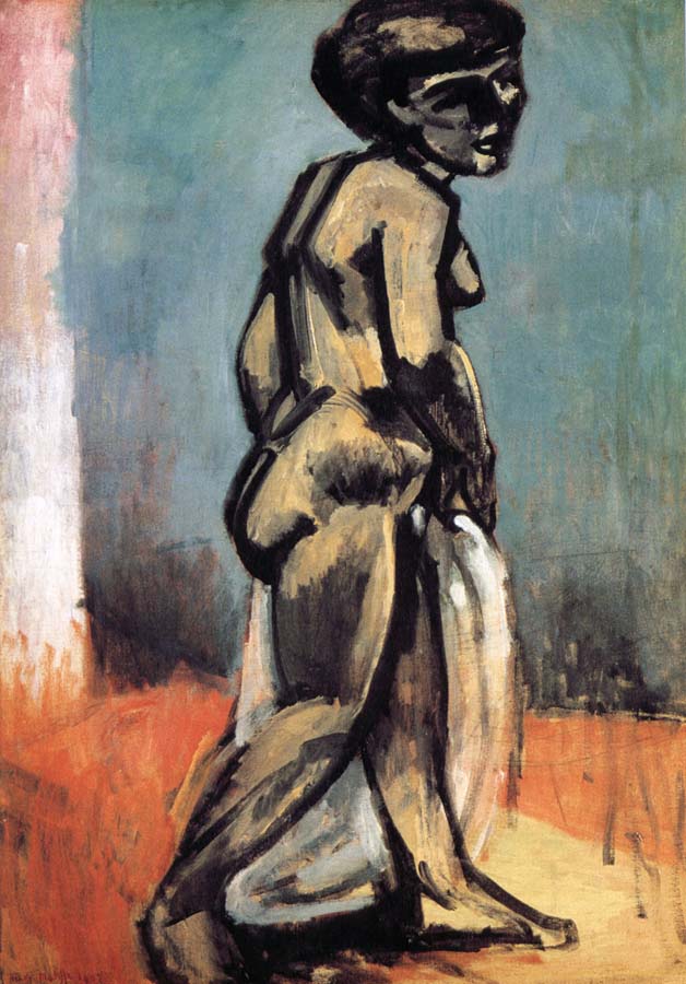 Nude standing